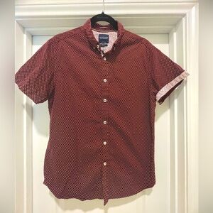 *MENS CASUAL BUTTON DOWN* Slim Fit Maroon
